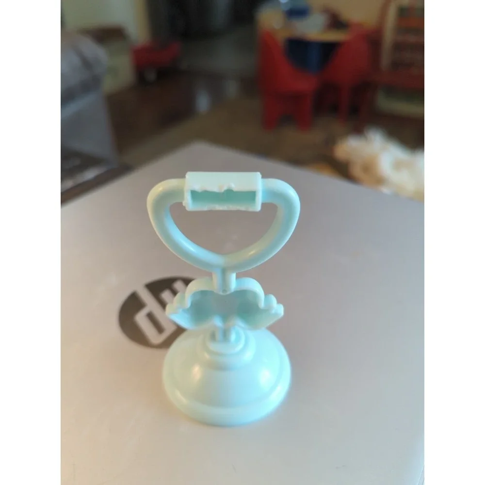 Vintage Hasbro Fairy Tails Bird Tricky Tails Perch Stand Pale Blue Replacement